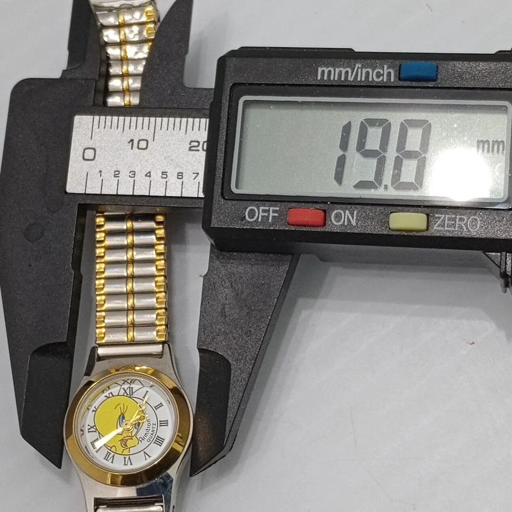 Tweety Bird 1990's Armitron Watch damaged Two Tone Stretch Warner Bro New Batte